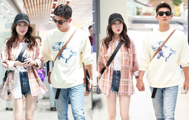 杜江霍思燕两人秀恩爱,出门在外永远都牵着手!