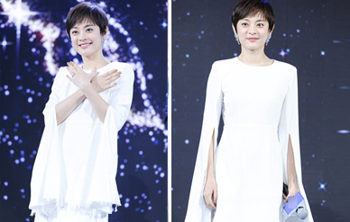 孙俪白裙秀美腿，与小正太热聊亲和力十足！