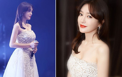 “皇后”秦岚抹胸裙露香肩妩媚动人，唱《白月光》温柔甜美！