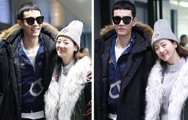 经超李琳夫妇机场揽肩狂撒狗粮，对镜头比剪刀手可爱满分！