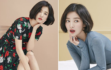 宋慧乔短发造型拍写真,清纯人妻花样秀美腿!