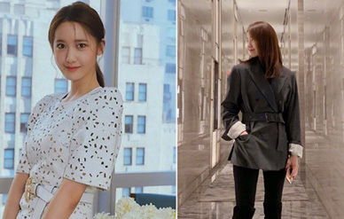 少女时代林允儿纽约看秀,笑容清纯细腿修长!