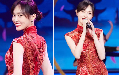 唐嫣穿旗袍尽显玲珑曲线,回眸一笑惊艳动人!