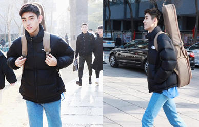 陈飞宇现身北电艺考复试,口罩遮面身背吉他难掩星范!